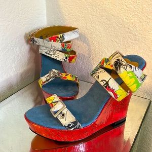 Luichiny "Comic" Collection Wedge Sandals